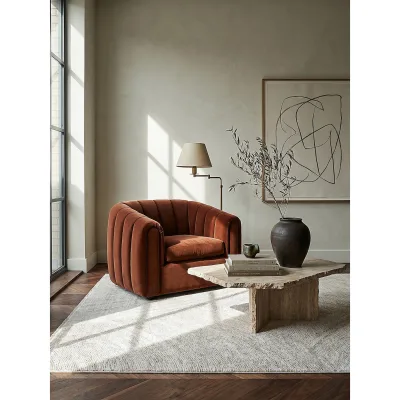 Teppich Kurzflor Beige 160x230 cm - SCRIVIA   Kadima Design