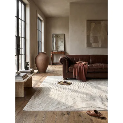 Teppich Kurzflor Creme 160x230 cm - CETINA   Kadima Design