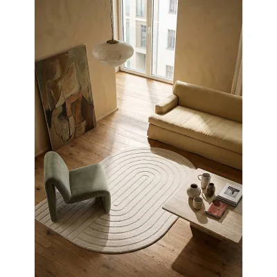 Teppich Kurzflor Creme 200x290 cm - CETINA   Kadima Design