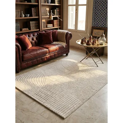 Teppich Kurzflor Creme 200x290 cm - CETINA   Kadima Design