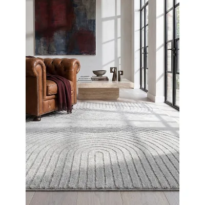 Teppich Kurzflor Grau 120x160 cm - MUOTA   Kadima Design