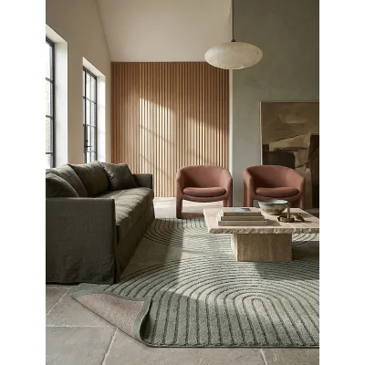Teppich Kurzflor Grün 140x200 cm - MUOTA   Kadima Design