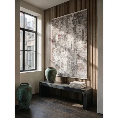 Teppich Kurzflor Mehrfarbig 200x290 cm - VARA   Kadima Design