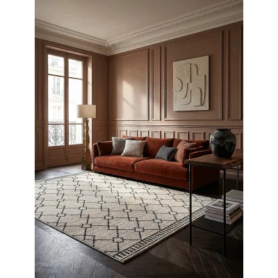 Teppich Kurzflor Monochrom 160 x 230 cm - PERRAN   Kadima Design