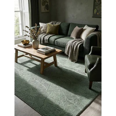 Teppich Kurzflor Waldgrün 200x280 cm - DALAR   Kadima Design