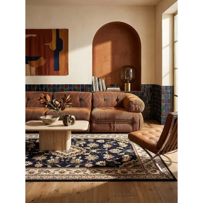 Teppich Orient Dunkelblau 160 x 230 cm - GLAZERT   Kadima Design