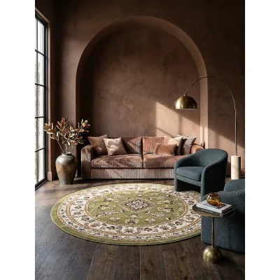Teppich Orient Grün Ø133 cm - GLAZERT   Kadima Design