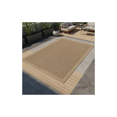 Teppich Outdoor KASBERG in Schwarz, im Vintage-Stil, aus Polypropylen, 80 x 250 cm