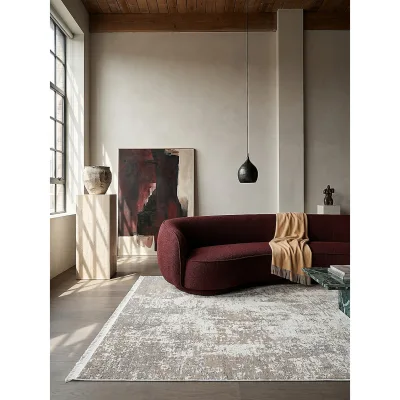 Teppich pflegeleicht Beige 160x230 cm - VARA   Kadima Design