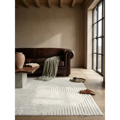 Teppich Pflegeleicht Creme 140x200 cm - CETINA   Kadima Design