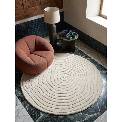 Teppich Pflegeleicht Creme 200x200 cm - CETINA   Kadima Design