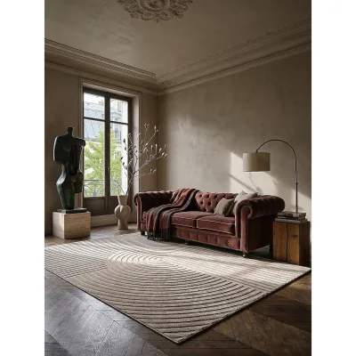 Teppich Polyester Beige 240x340 cm - ERESMA   Kadima Design