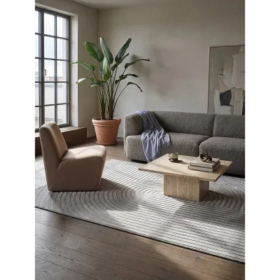 Teppich Polyester Grau 240x340 cm - ERESMA   Kadima Design