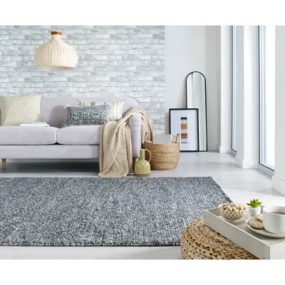 Teppich uni Anthrazit 160 x 230 cm - MEDWAY   Kadima Design