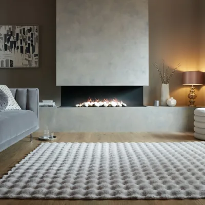 Teppich uni Grau 180 x 290 cm - LUNE   Kadima Design