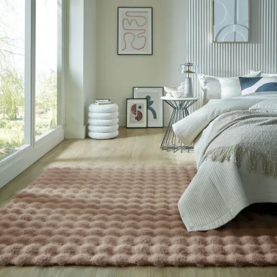 Teppich uni Taupe 180 x 290 cm - LUNE   Kadima Design