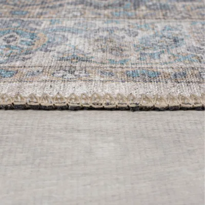 Teppich waschbar Blau 190 x 290 cm - HURST   Kadima Design