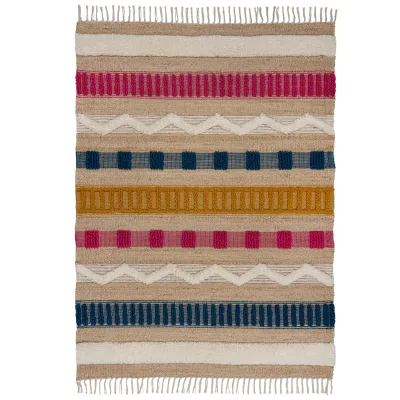 Teppich Wollmischung Bunt 160 x 230 cm - WHARFE   Kadima Design