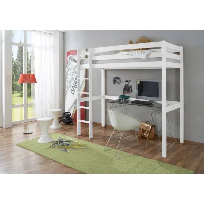 Livetastic Hochbett Ticaa 800312 Tolly R Weiß 90x200 cm