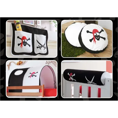 TiCAA Kinder Hochbett Zubehör Set 4-teilig