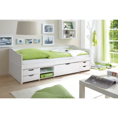Livetastic Stauraumbett Ticaa 877406 Marlies Weiß 90x200 cm