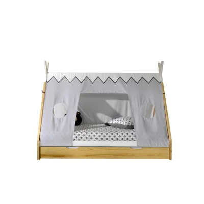 Vipack Hausbett Weiß, Kiefer 90x200 cm