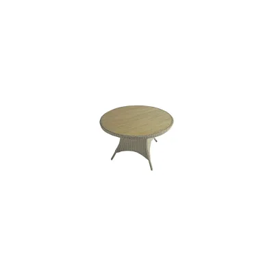 Tisch BASTIA, rund, Teak-Look