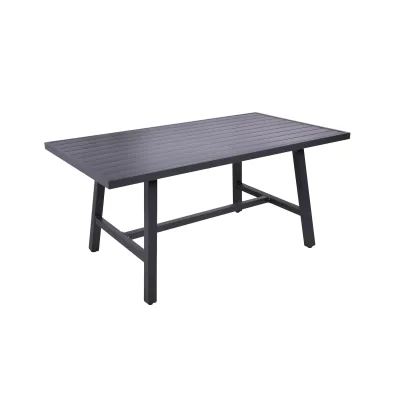 Gardenson Gartentisch Schwarz 89.5x75x160 cm