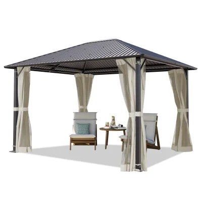 TOOLPORT Gartenpavillon Moonlight Superior, inkl. 4 Seitenteile 3x3 m Cream