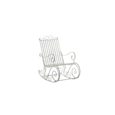 TPFLiving Schaukelstuhl Smilla - Gestell Eisen antik Bronze