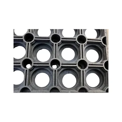 Treppenmatte 5er-Set GERLINDE 25x75cm 18mm schwarz  Stufenmatte  Jet-Line Ringmuster