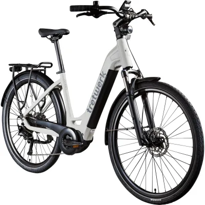 Tretwerk Amber E Bike Damen 28 Zoll Elektrofahrrad 155 - 185 cm Hollandrad Tiefeinsteiger mit 9 Gang Schaltung