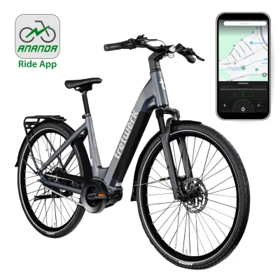 Tretwerk Amber Nexus E Bike Damen 28 Zoll Elektrofahrrad 155 - 185 cm Hollandrad Tiefeinsteiger mit 8 Gang Nabenschaltung