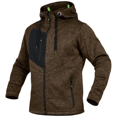 Triuso Leibwächter Strickjacke CASTJ Gr. 5XL haselnuss
