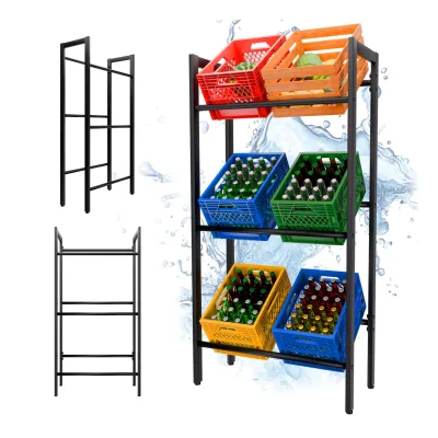 TroniTechnik® Getränkekistenregal 6 Kisten Kistenregal 6 Kästen Bierkastenständer Getränkeständer