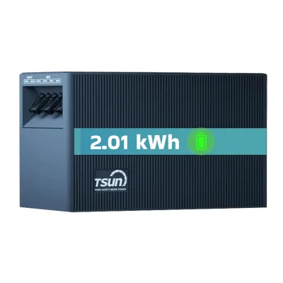 TSUN SOLARCAN TSOL-DCU2000Lite 2 kWh DC Solarspeicher LiFePO4, IP65, 2400 W PV Eingang, DC-gekuppelte Batterie für Balkon, Dach & Haus, Solarakku