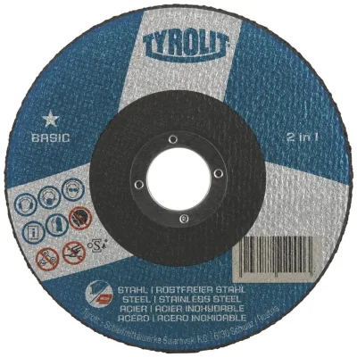 TYROLIT Trennscheibe 2in1 BASIC 125 x 1,0 mm gerade für Stahl/VA