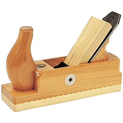 Ulmia Holzhobel / Putzhobel mit Weiü?buchensohle/Doppeleisen, Putzen von Vollholz