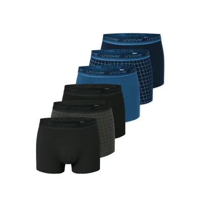 uncover by SCHIESSER Herren Trunk Cotton Serie 6er Pack