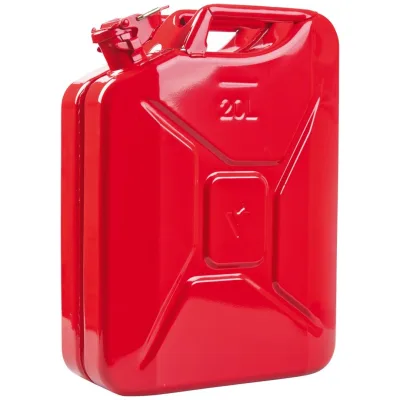 Valpro Kraftstoffkanister, 20 l, Feuerrot RAL 3000, Stahlblech, L345xB165xH470mm