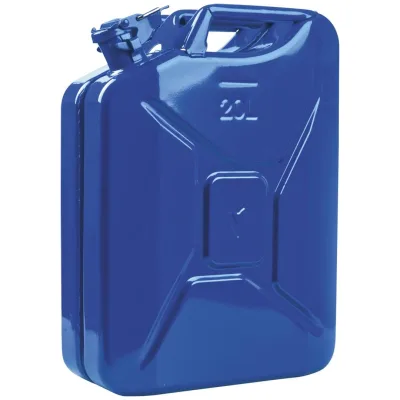 Valpro Kraftstoffkanister, 20 l, Signalblau RAL 5005, Stahlblech, L345xB165xH470mm