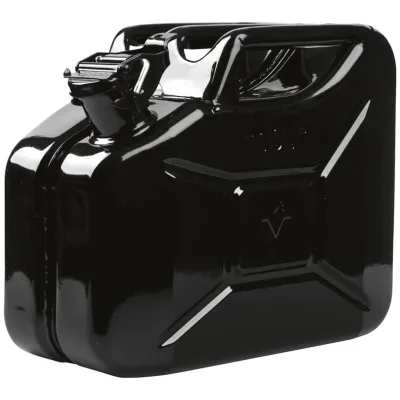 Valpro Kraftstoffkanister Stahlblech, Nenninhalt 10 l, Tiefschwarz RAL 9005