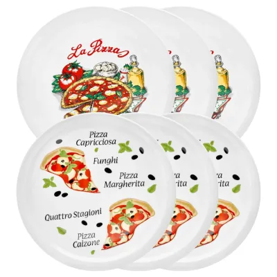 Van Well Pizzateller Napoli & Margherita ø 30,5 cm 6er Set