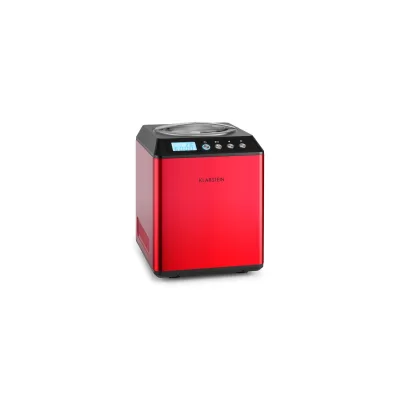 Vanilla Sky Eiscreme-Maschine Kompressor 2l 180W Edelstahl rot Rot