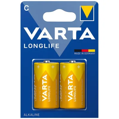 VARTA Batterie LONGLIFE C 2er Blister Alkaline