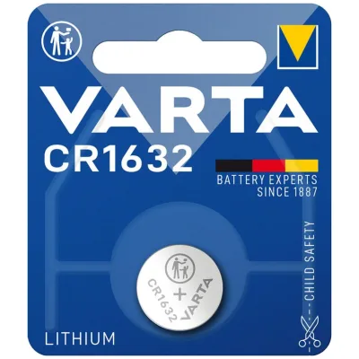LITHIUM Coin CR1632, 1er Blister Batterie