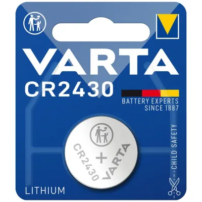 LITHIUM Coin CR2430, 1er Blister Batterie