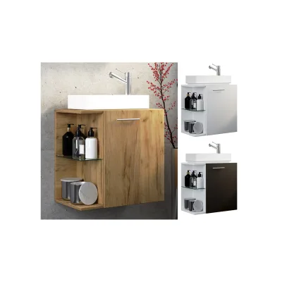 VCM 2-tlg Set   Waschplatz für Gäste WC   Gästebad   Waschtisch Toilette   Badezimmer Set – Hausa