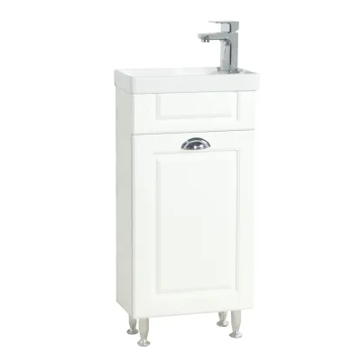 VCM 2-tlg Set   Waschplatz für Gäste WC   Gästebad   Waschtisch Toilette   Waschplatz im Landhaus Stil   Badmöbel Badezimmer Set – Casalo