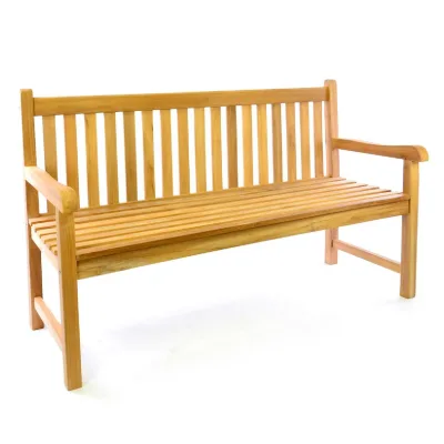 VCM 3-Sitzer Gartenbank Parkbank   hochwertig   Teak Holz A++ natur   Landhausstile   braun   Maße  L. 150 x B. 60 x H. 90cm